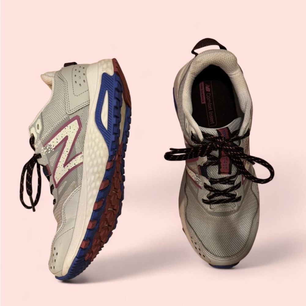 New Balance Women's Gray and Purple Athletic Shoes